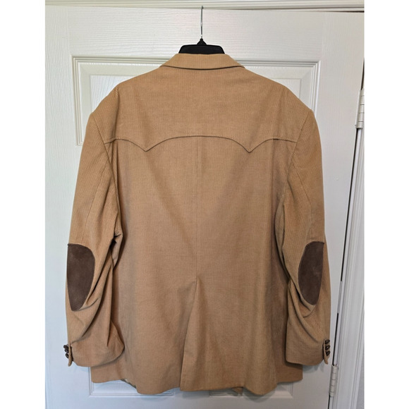 Vintage CCC Western Wear Corduroy Blazer Jacket 52 R Elbow Patch Horse Rodeo - Picture 2 of 6